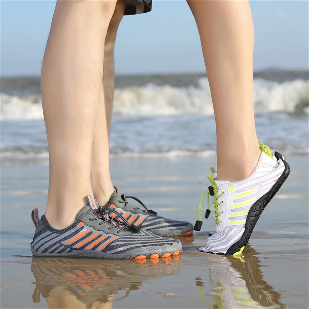 Men Water Shoes Beach Barefoot Swimming Surfing Seaside Aqua Shoes Upstream Wading Sneakers Gym Fitness Hiking Walking Footwear