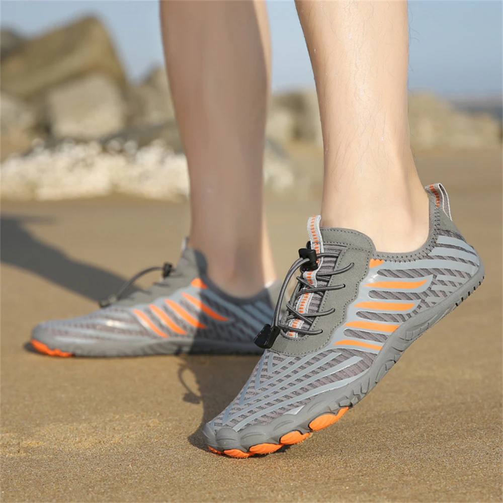 Men Water Shoes Beach Barefoot Swimming Surfing Seaside Aqua Shoes Upstream Wading Sneakers Gym Fitness Hiking Walking Footwear