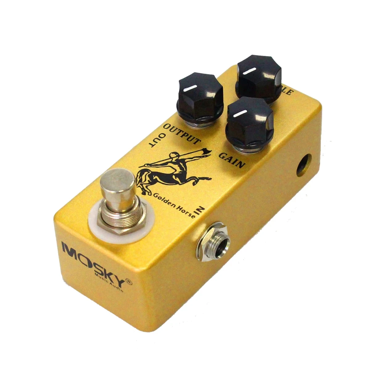 MOSKY Golden Horse Mini Overdrive Guitar Effect Pedal True Bypass Analog Circuit Dual Mode for Electric Guitar Bass
