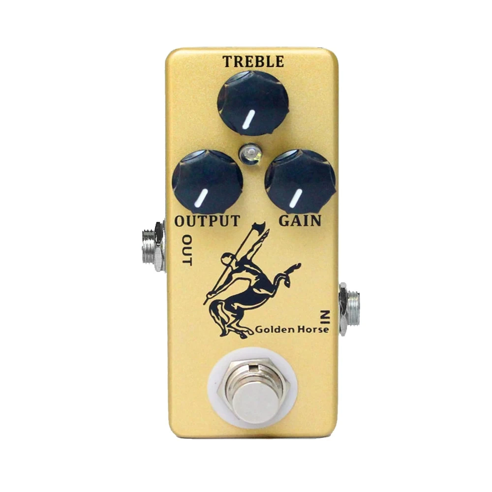 MOSKY Golden Horse Mini Overdrive Guitar Effect Pedal True Bypass Analog Circuit Dual Mode for Electric Guitar Bass