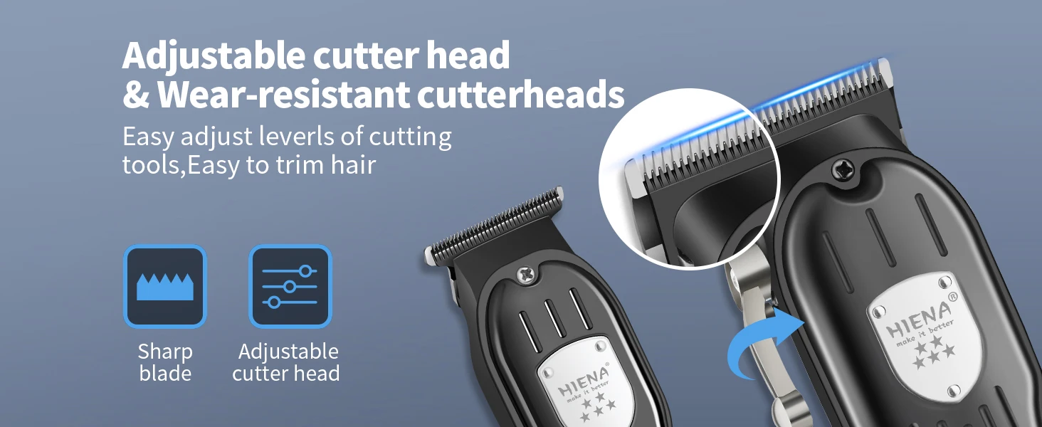 Professional Hair Clipper Kit Rechargeable Cordless Barber Kit and Hair Cutting Set Electric Foil Shavers and Beard Trimmers