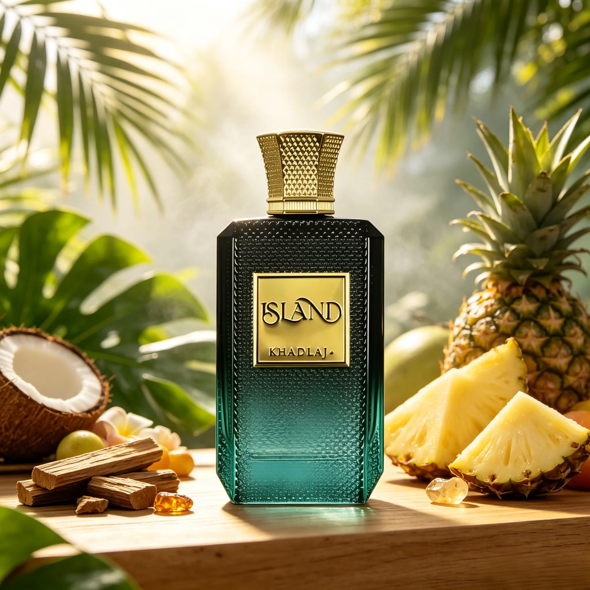 Khadlaj Island Unisex Extrait De Parfum Spray 3.4 Oz - Long-Lasting Fragrance for Men And Women