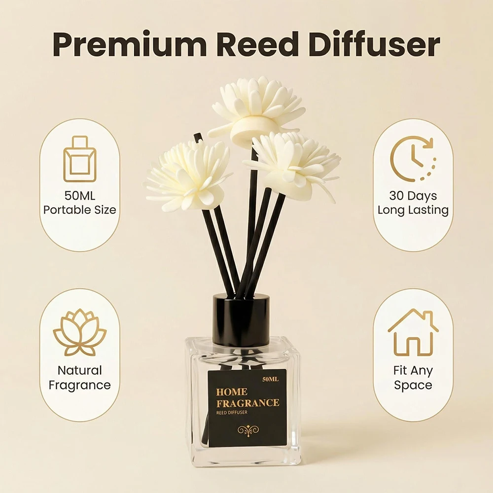 Hot 50ml Reed Diffuser Essential Oil Volatile Hilton Shangri-La Hotel Rattan Aromatherapy Air Freshener Fragrance Home Perfume
