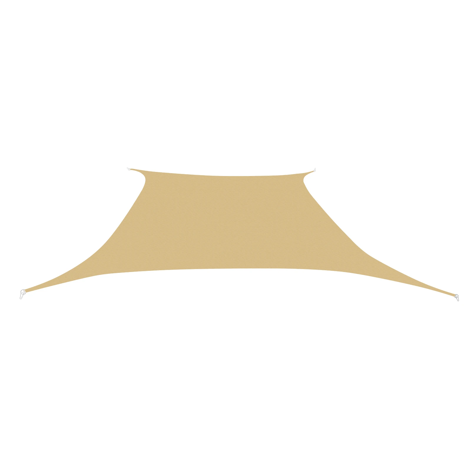 4x6m Rectangle Sun Shade Sail, Outdoor Patio Sunshade Sail, Sun Shade Sail For Backyard, Garden, Porch