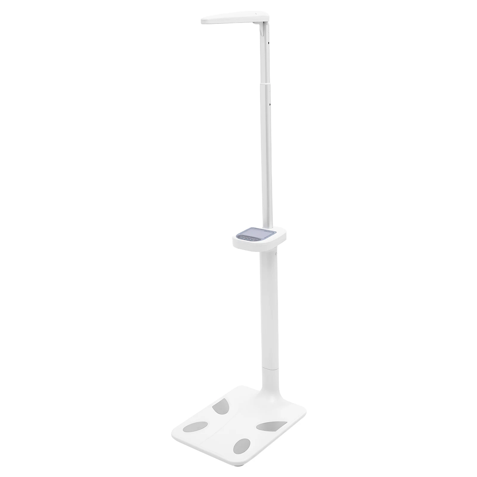 Ultrasonic Height and Weight Scale 200kg/440lbs High Precision Digital Body Fat Analyzer 76.77inch Tall LCD Display with Voice Broadcast Muscle Bone Mass BMI Sturdy Aluminum Base Floor Standing Scale for Home Gym Fitness Weight Loss Health Monitoring