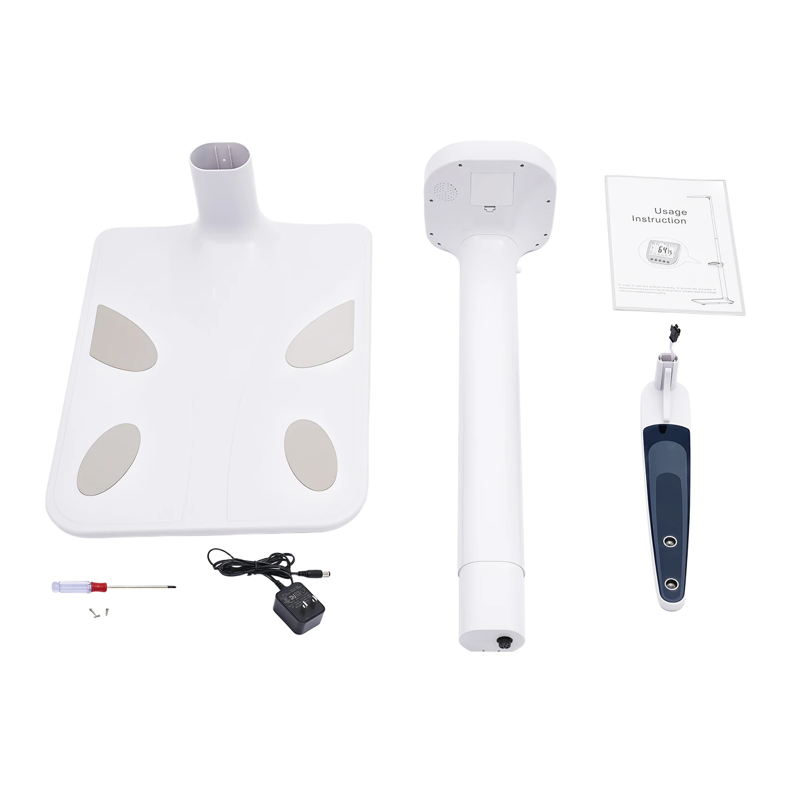 Ultrasonic Height and Weight Scale 200kg/440lbs High Precision Digital Body Fat Analyzer 76.77inch Tall LCD Display with Voice Broadcast Muscle Bone Mass BMI Sturdy Aluminum Base Floor Standing Scale for Home Gym Fitness Weight Loss Health Monitoring