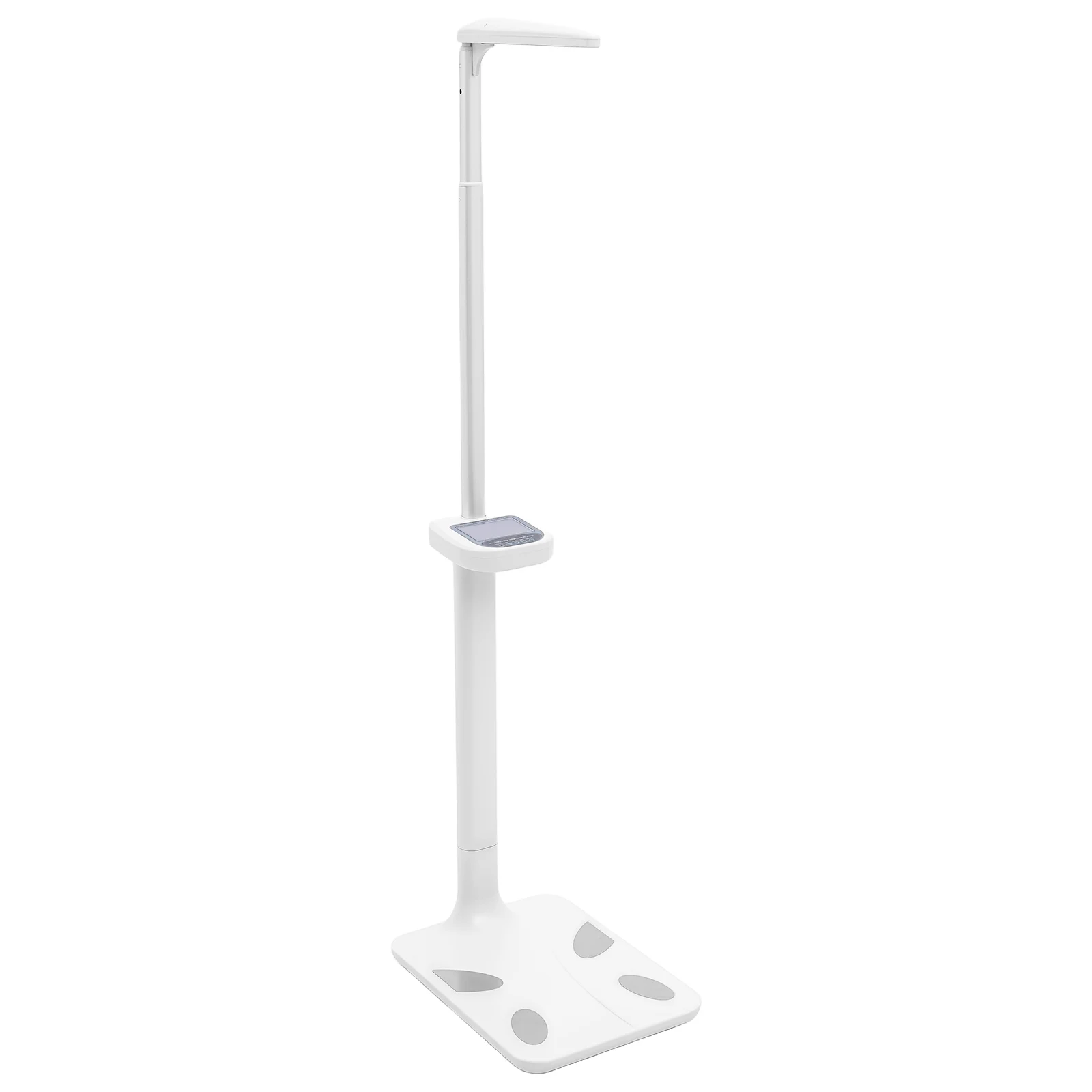 Ultrasonic Height and Weight Scale 200kg/440lbs High Precision Digital Body Fat Analyzer 76.77inch Tall LCD Display with Voice Broadcast Muscle Bone Mass BMI Sturdy Aluminum Base Floor Standing Scale for Home Gym Fitness Weight Loss Health Monitoring