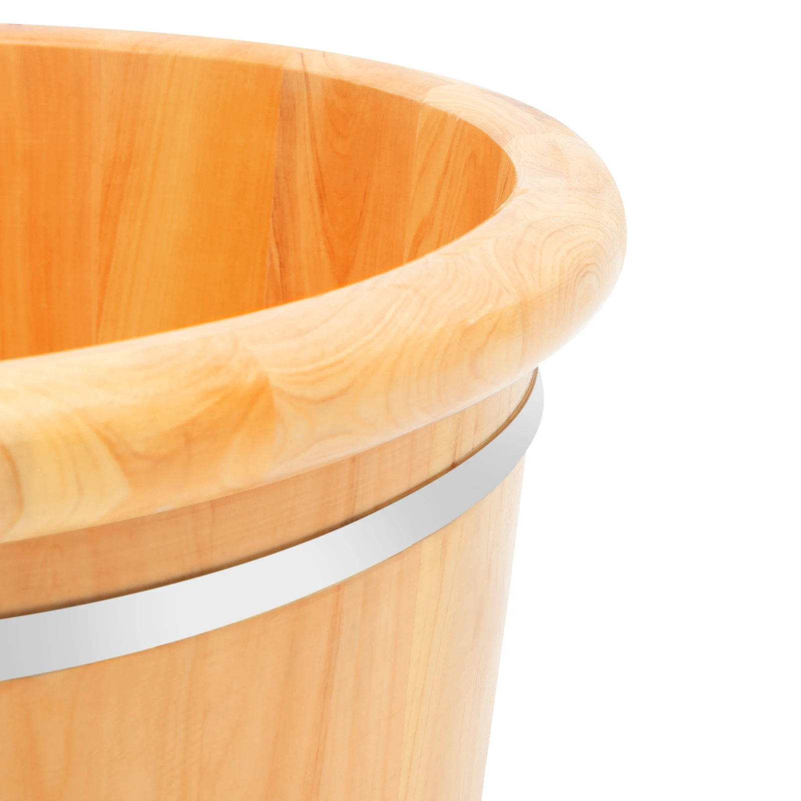 Foot Bath Massager Cedar Wood Color Free Standing Footbath Basin Foot Soaking Bath Basin Foot Bucket Footbathing Home Supplie