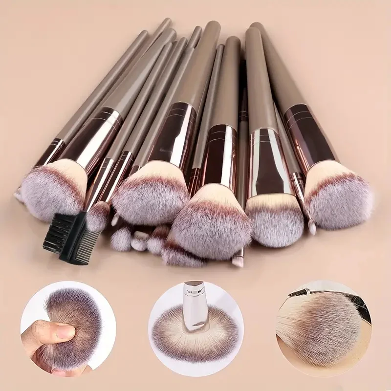 3-20Pcs Premium Makeup Brushes Set Soft Fluffy Beauty Cosmetic Foundation Makeup Brush Eyeshadow Blush Kabuki Make Up Tools