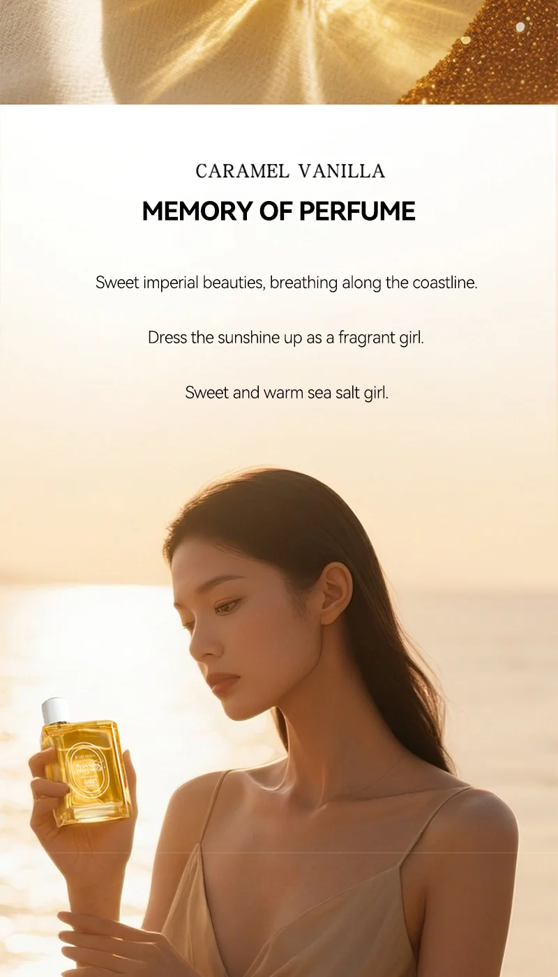 Women Perfume Long-lasting Fresh Caramel Vanilla - 10H Naturally Refreshing Romantic Encounter Gourmand Sweet EDP Spray