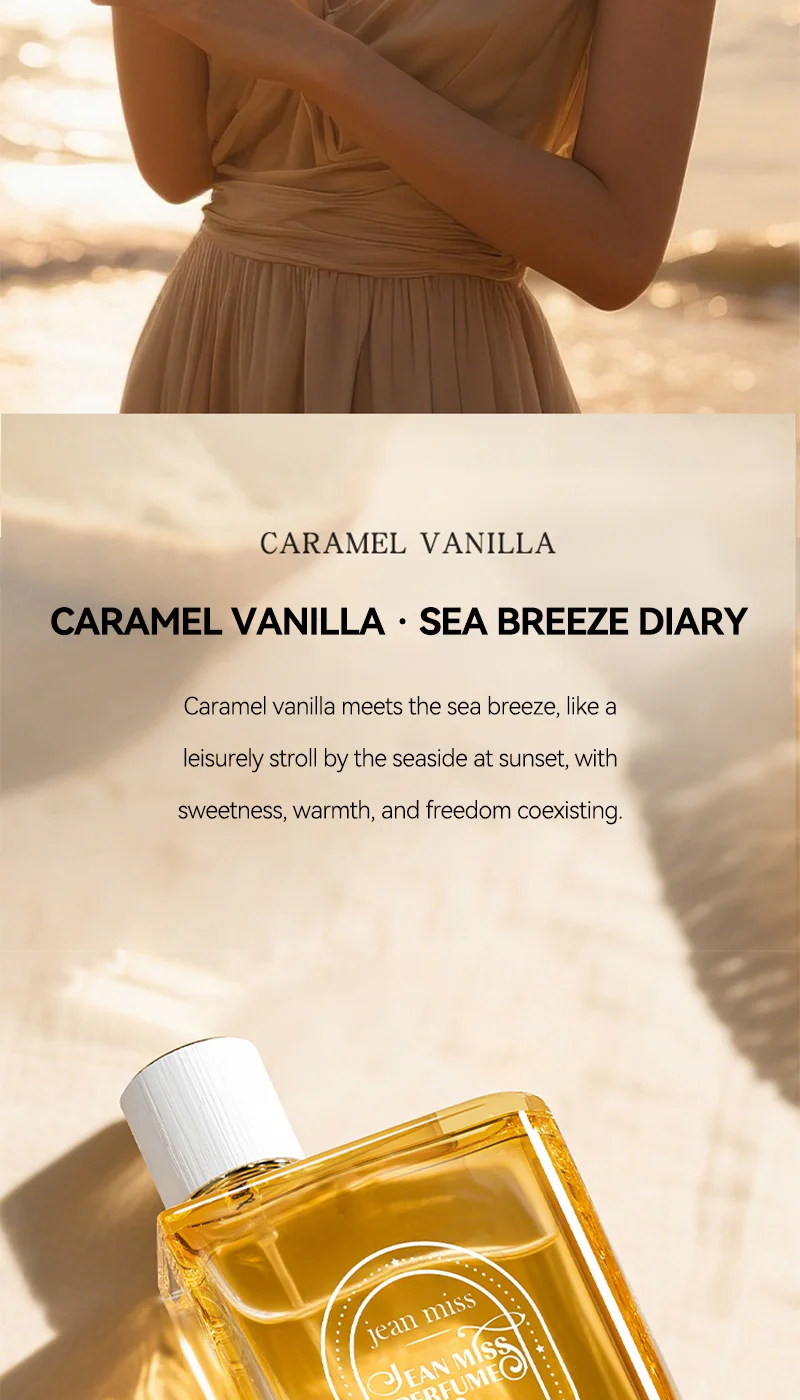 Women Perfume Long-lasting Fresh Caramel Vanilla - 10H Naturally Refreshing Romantic Encounter Gourmand Sweet EDP Spray