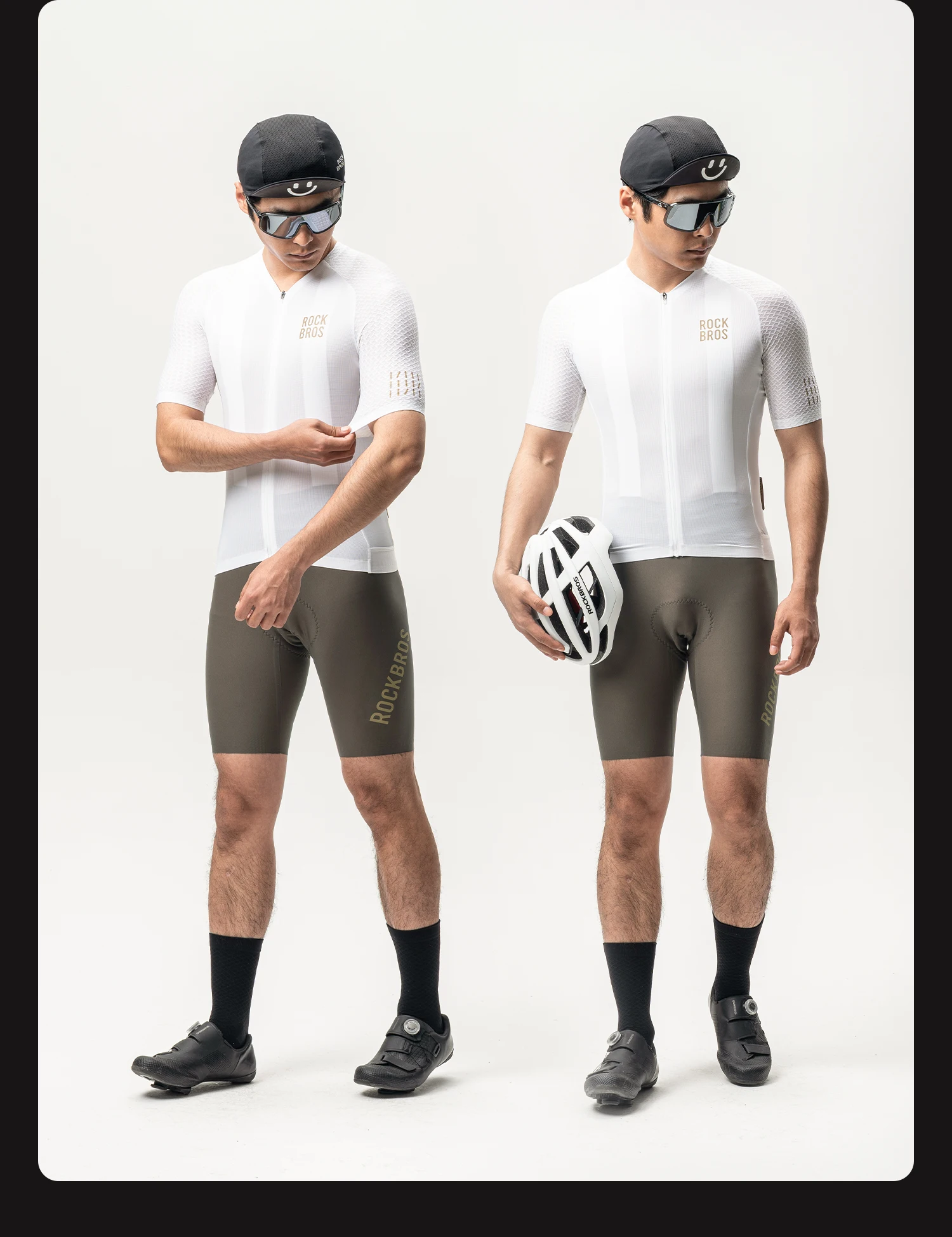 ROCKBROS Summer Cycling Short Sleeve Jersey Lightweight Quick Dry Breathable Sunscreen Jersey High Elastic Men Cycling Clothing