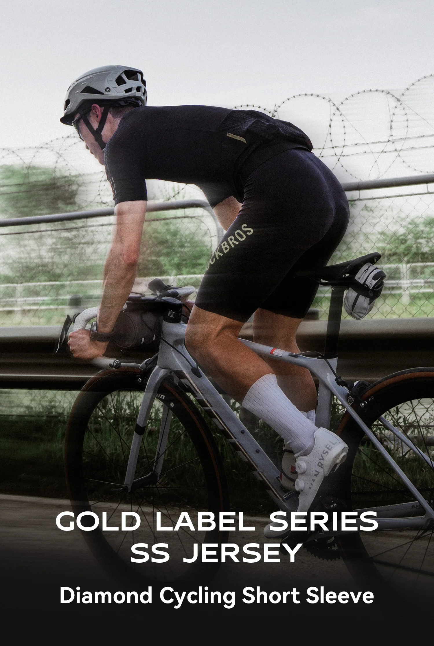 ROCKBROS Summer Cycling Short Sleeve Jersey Lightweight Quick Dry Breathable Sunscreen Jersey High Elastic Men Cycling Clothing