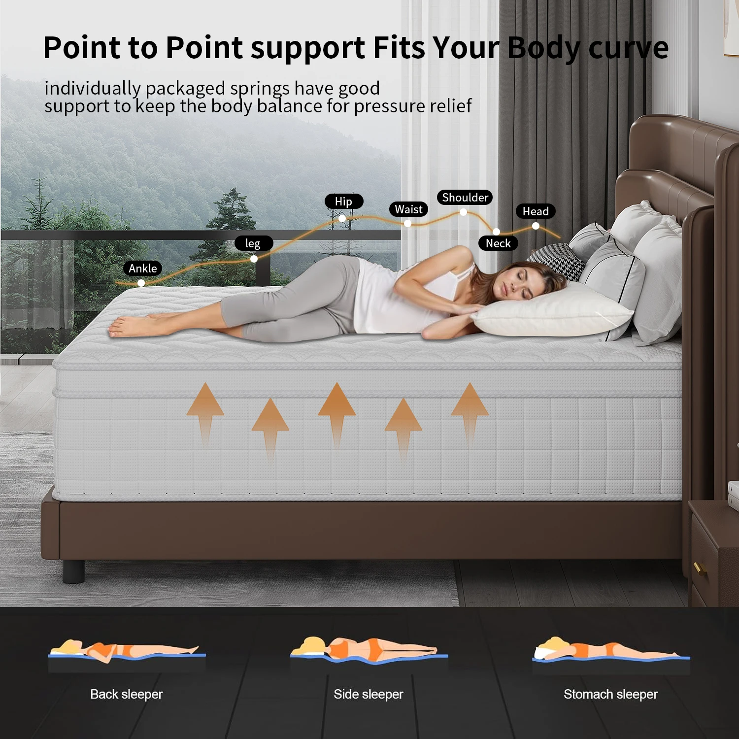 Queen King Mattress 12 Inch 14 Inch 8inch 10inch Twin Full Superior Firm Hybrid Mattress In A Box - Euro Top Luxury Mattress-Gel Memory Foam And Innerspring Hybrid Mattress For Motion Isolation, Edge Support
