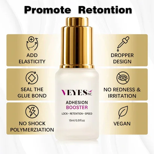 VEYES INC Professional Lash Adhesion Booster for Better Retention & Faster Curing