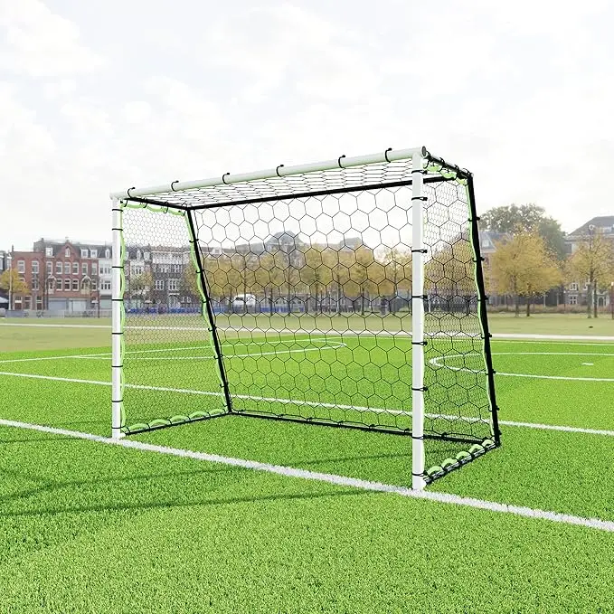 Soccer Goal Rebounder Trainer 3-in-1 Net,Large Ultra-Responsive Rebound Net with Ground Stakes for Football Soccer Practice