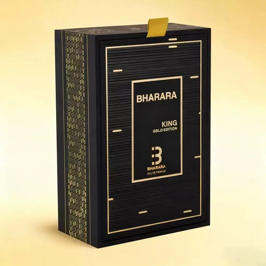 Bharara King Gold Edition Eau de Parfum 3.4oz/100ml Woody Spicy Fragrance for Men with Travel Spray