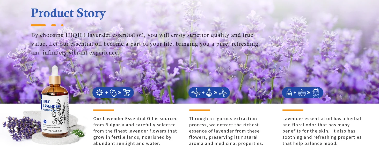 HIQILI 100ML Natural Essential Oil, Frankincense/Lemon/Rosemary/Tea Tree/Lavender/Wintergreen/Ylang, Humidifiers, DIY Candles