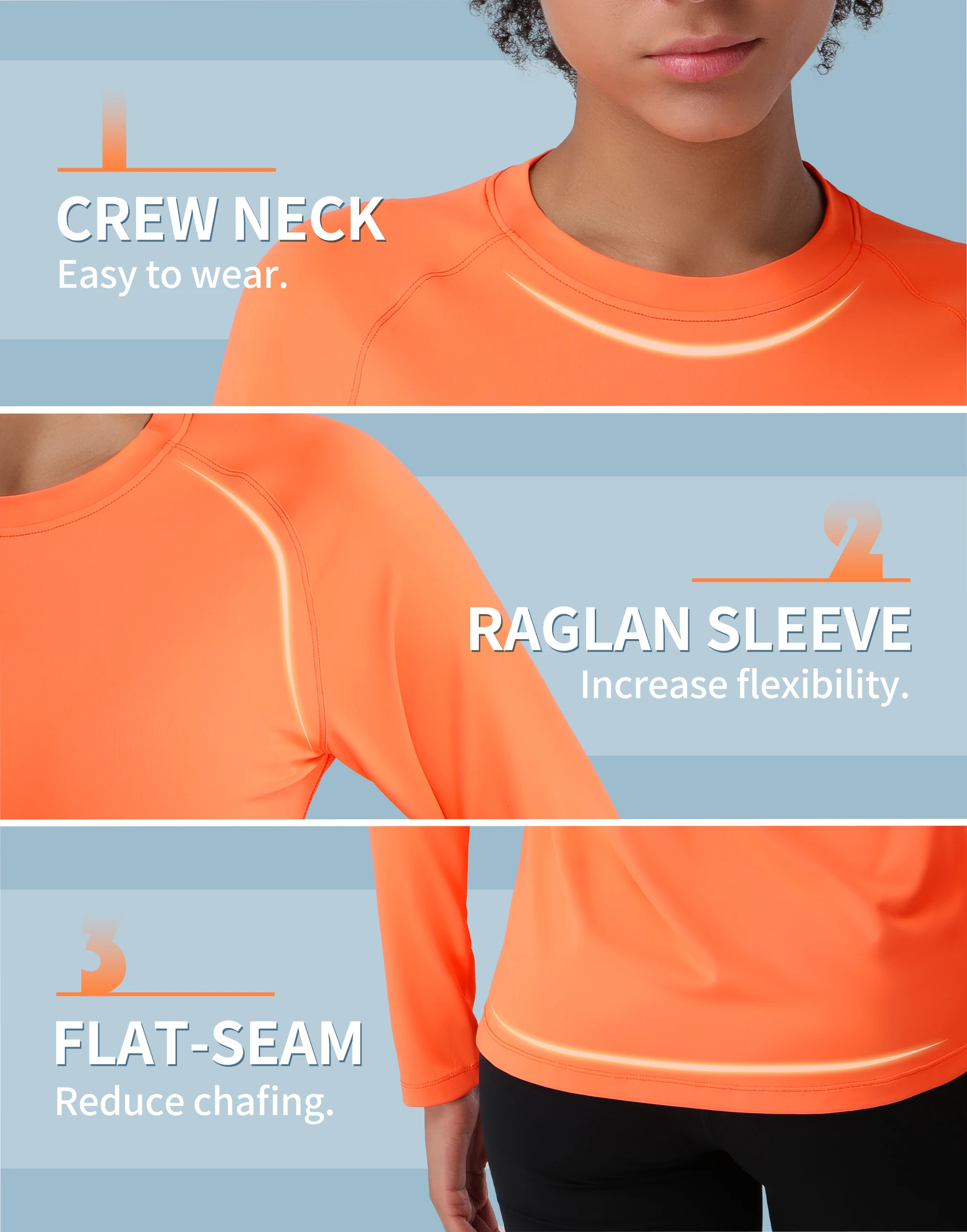 Pioneer Camp Hiking Long Sleeve T-shirt Rash Guard for Women Sun Shirts UPF 50+ SPF UV Protection Workout Tops Running Quick Dry