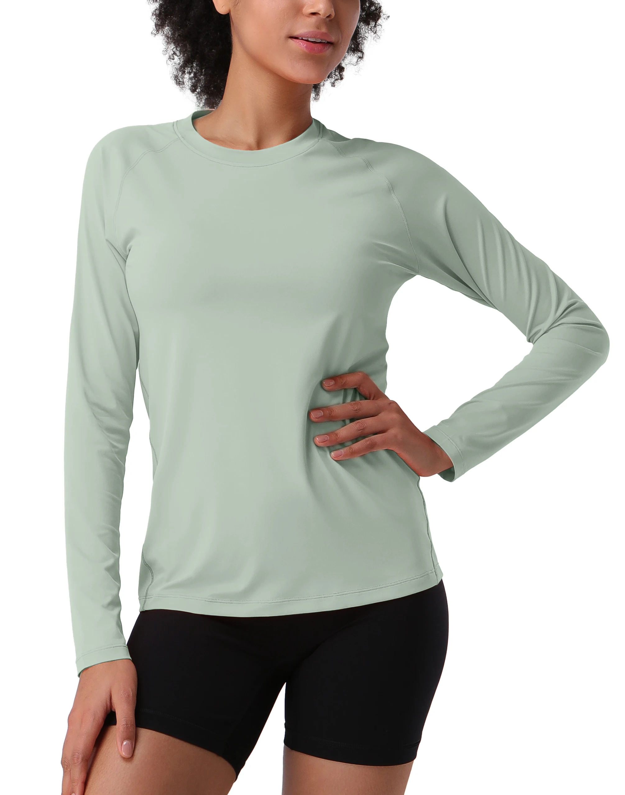 Pioneer Camp Hiking Long Sleeve T-shirt Rash Guard for Women Sun Shirts UPF 50+ SPF UV Protection Workout Tops Running Quick Dry