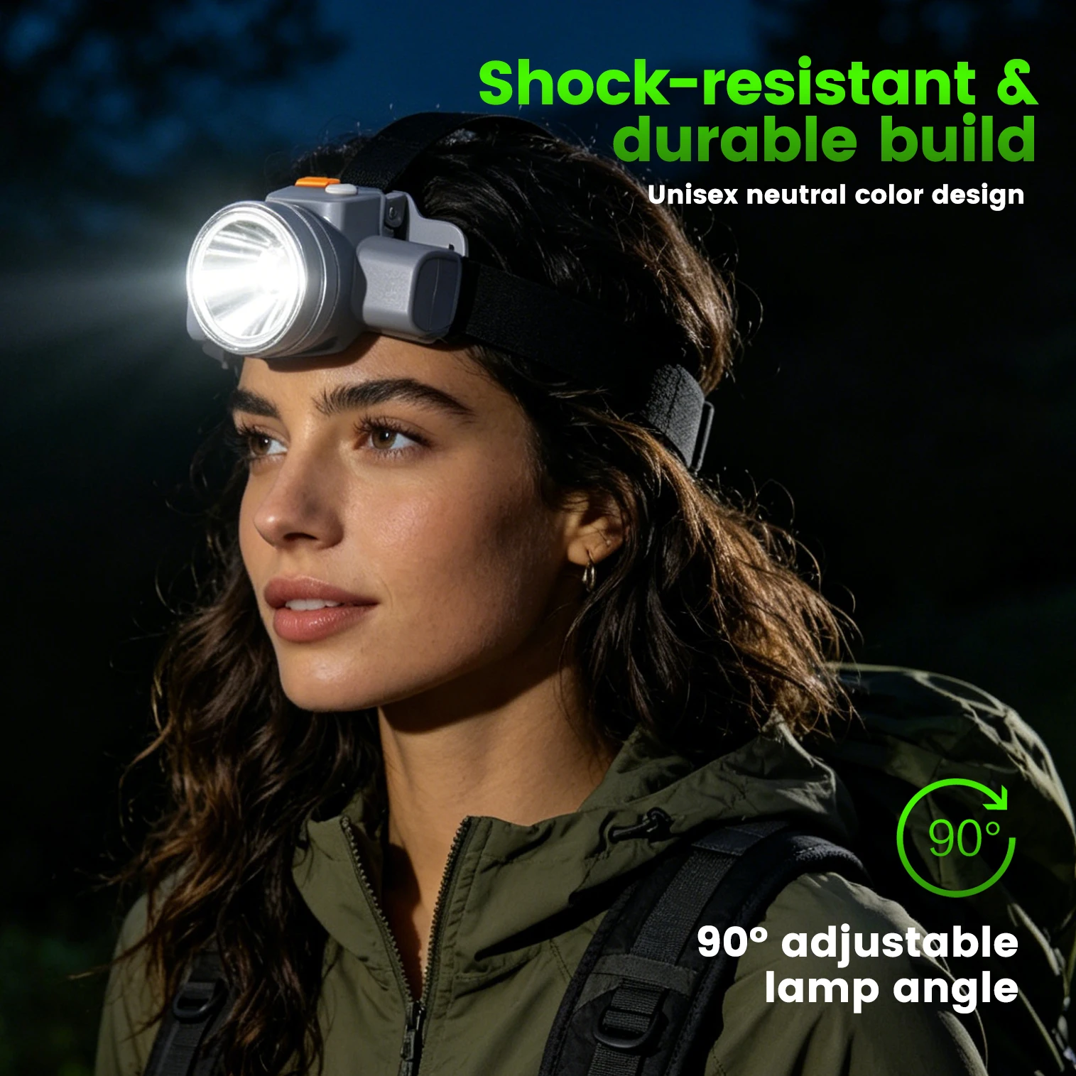 Super Bright Led Flashlight, Long Battery Life, USB Fast Charging, Two Modes (High Brightness for over 8 Hours / Medium Brightness for over 12 Hours), Rechargeable Tactical Flashlight, Suitable for Camping, Hiking, Emergencies, and Outdoor Activities