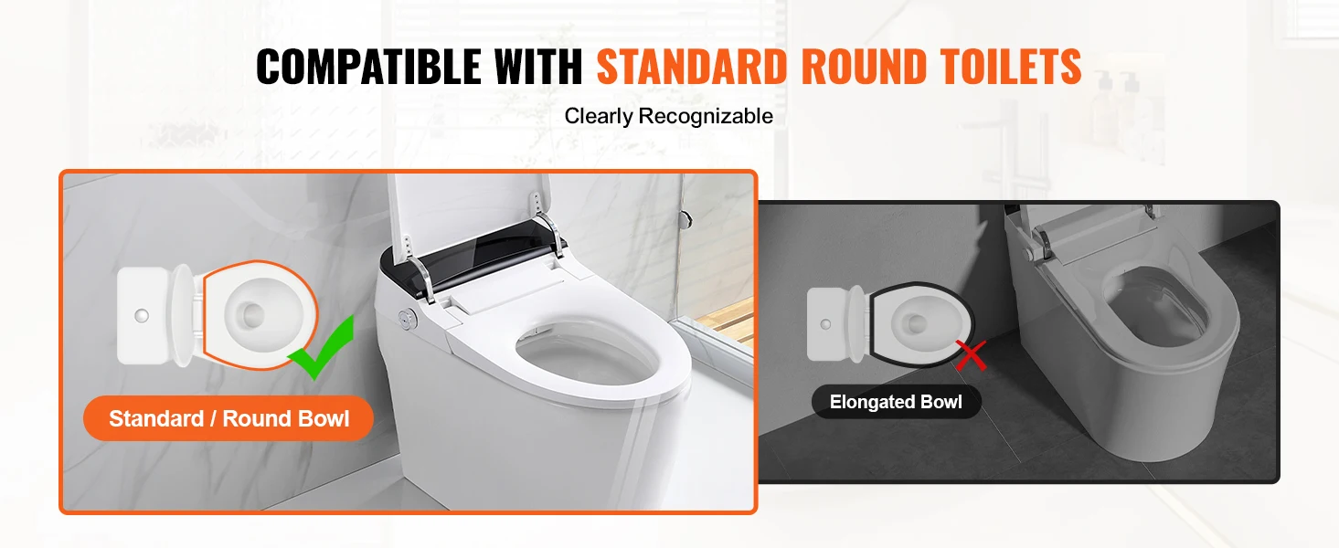 SucceBuy Raised Toilet Seat 3.5" Height Raised 300 lbs Weight Capacity for Standard Round Durable Toilet Aluminum Handrail