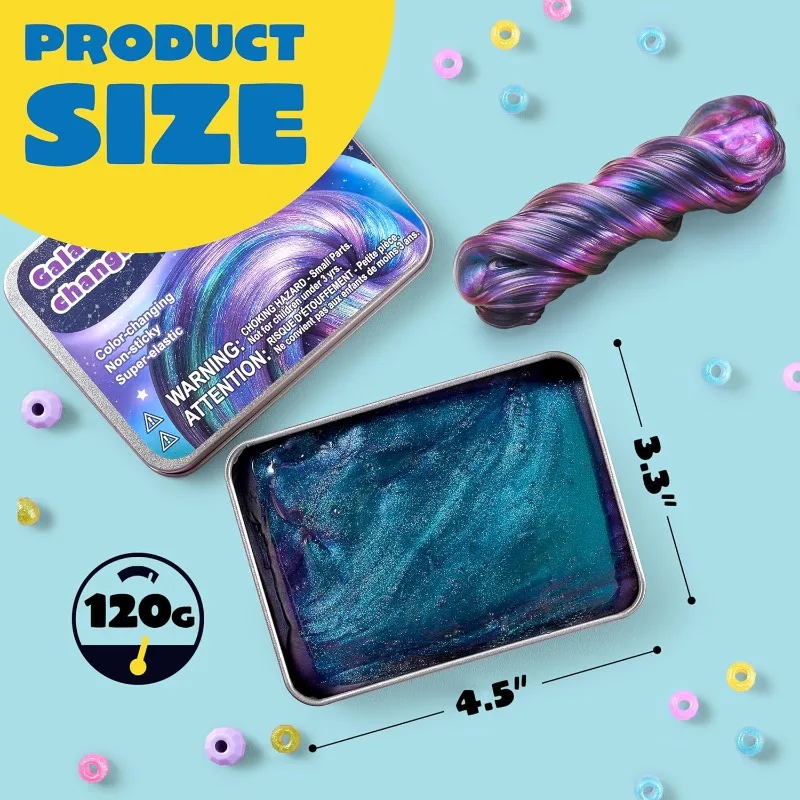 Galaxy Color Changing Putty Therapy Putty Fidget Toys Adults Squishy Sensory Toys Anxiety Stress Relief Gifts for Adults