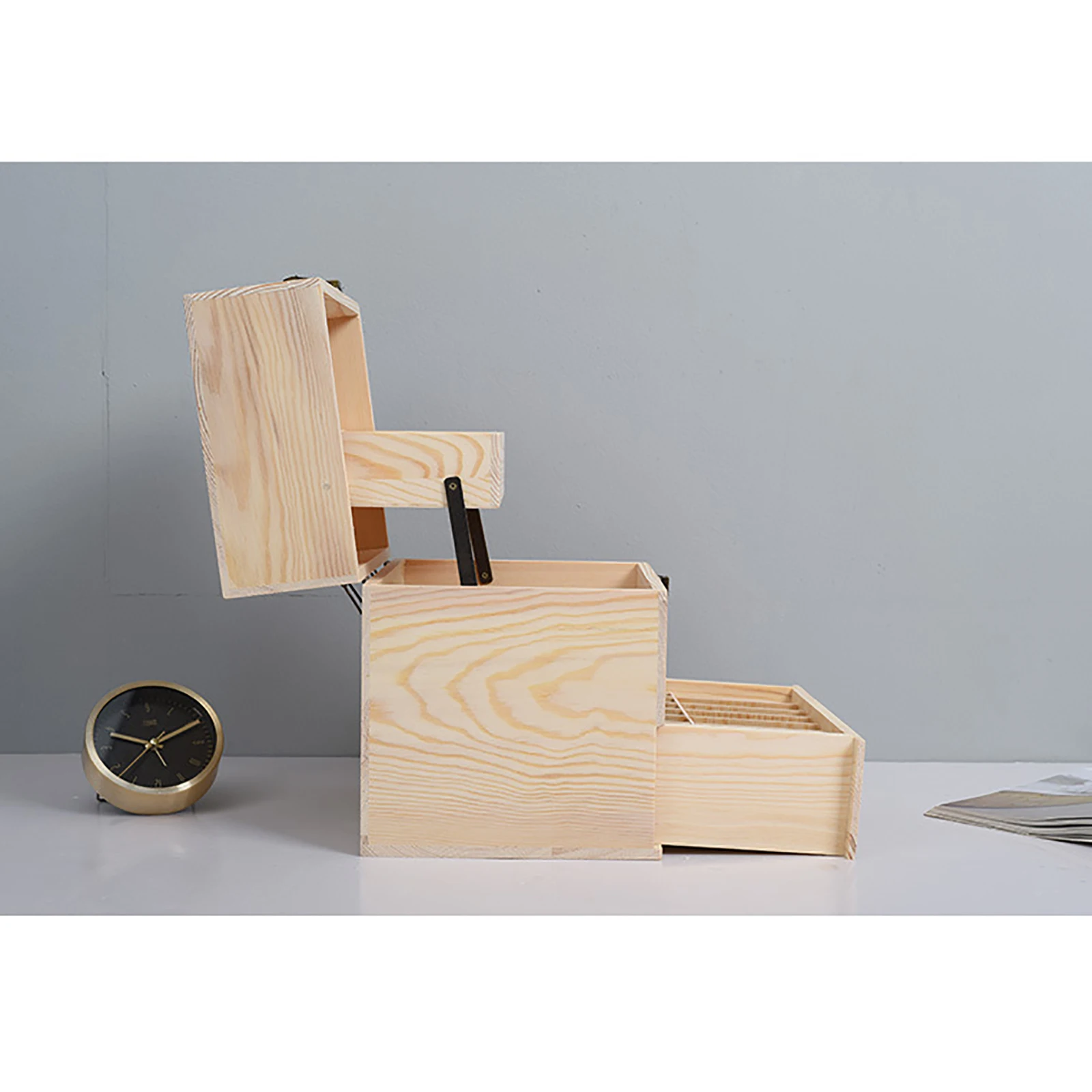 Wood Essential Oil Box 59 Grid Wood Essential Oil Box Essential Oil Packaging Box High Quality 3 Layer Essential Oil Box