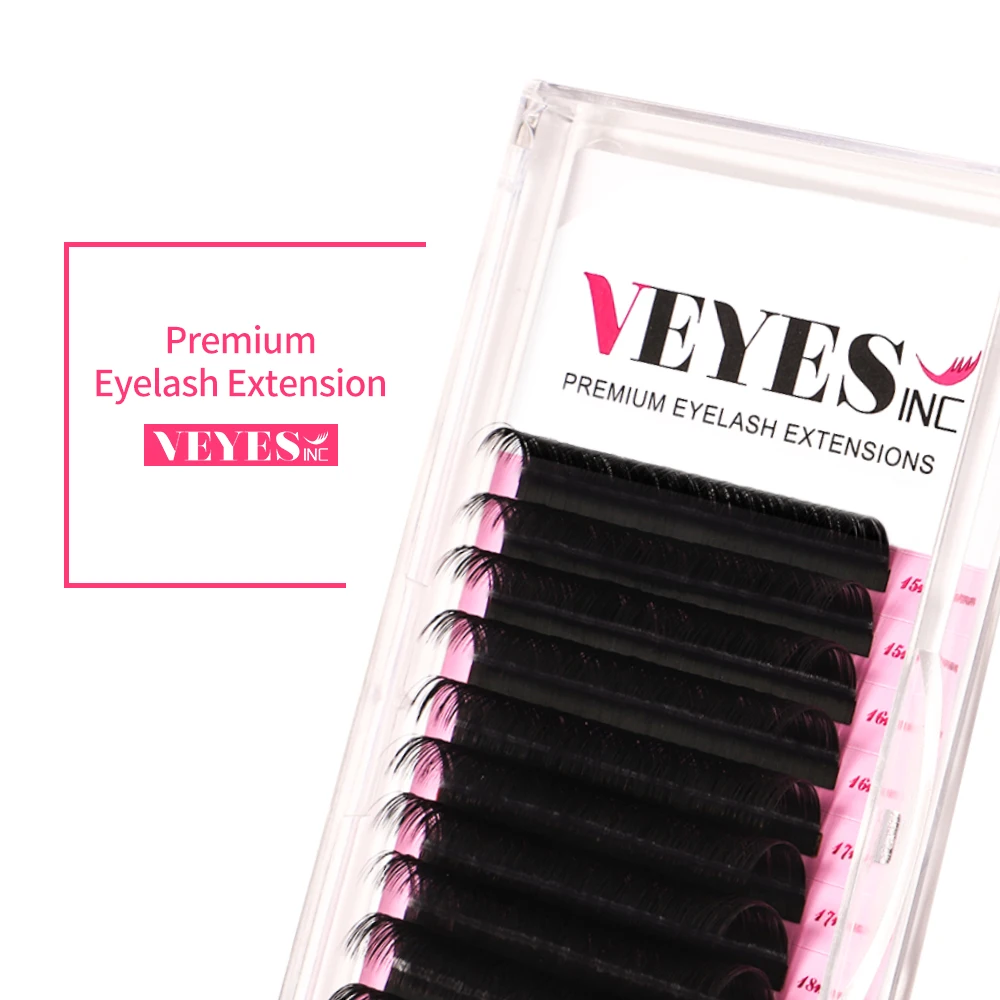 Veyes Inc Individual Eyelash Extensions Faux Mink Lashes C D CC DD Curl Veyelash Professionals Soft Natural Lash Bulk Wholesale