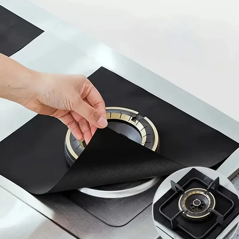 Stove Splatter Guard - Thick Gas Range Protector Mat, Heat Resistant Cooktop Liner for Easy Cleaning