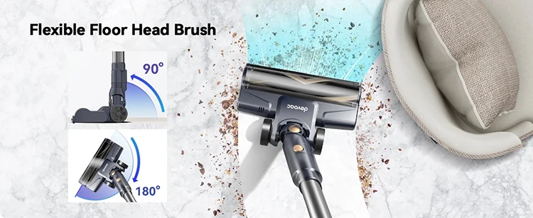 INSE I8 Corded Vacuum Cleaner Free-Stand Stick Vacuum 25KPa 600W Powerful 6 In1 Lightweight Handheld Cleaner for Carpet Pet Hair