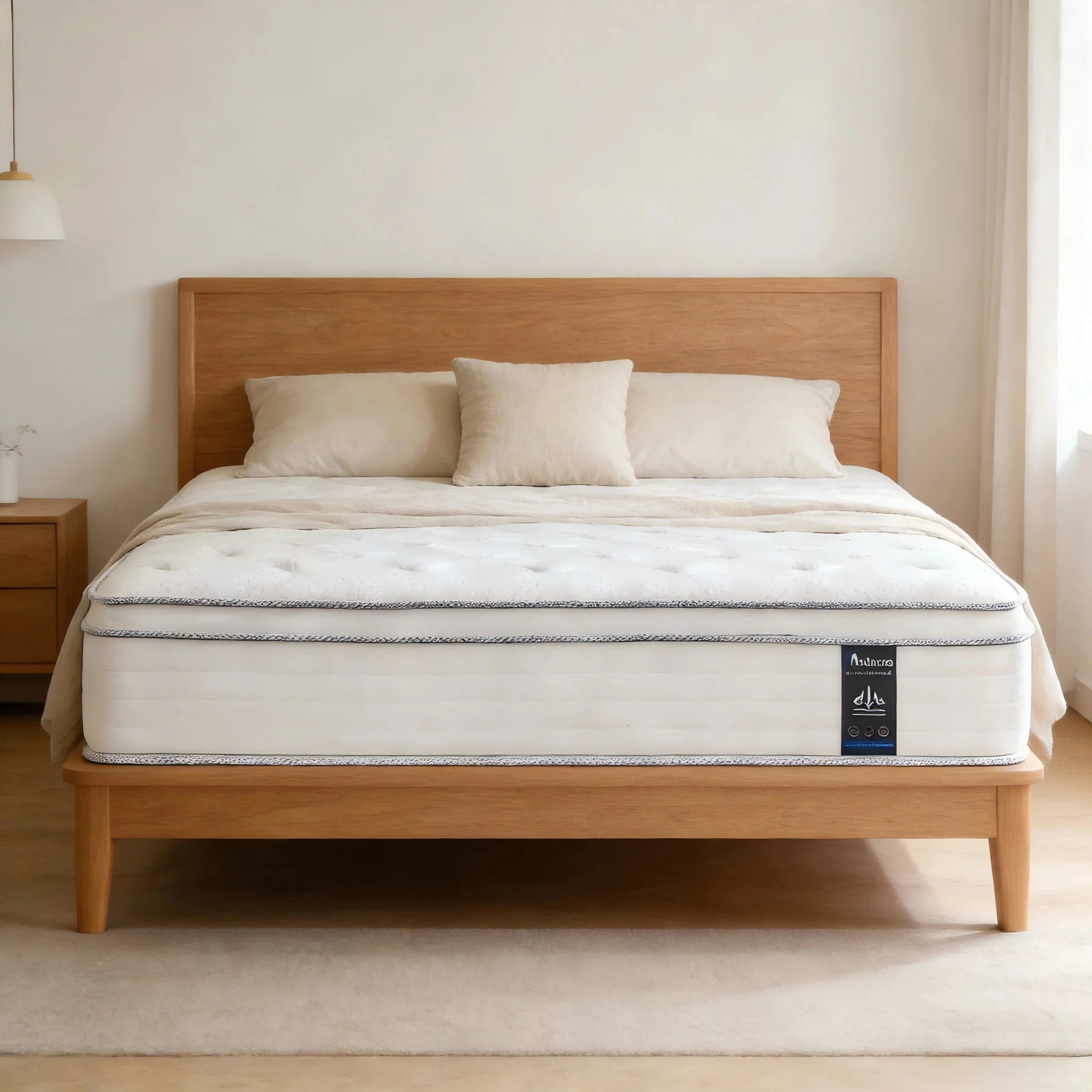 14 Inch Queen Size Hybrid Mattresses in a Box | Medium Firm and Individual Pocket Springs Motion Isolation