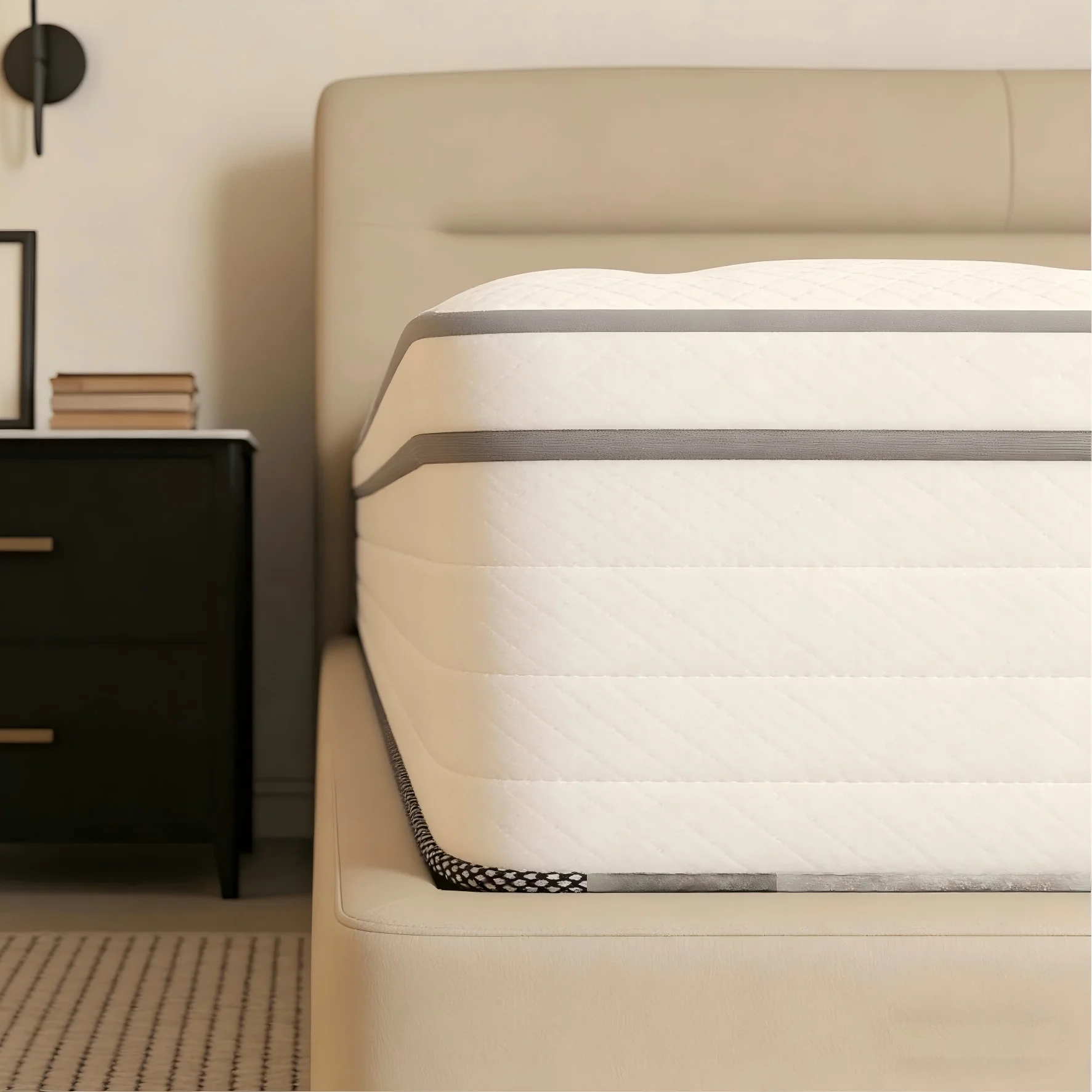 14 Inch Queen Size Hybrid Mattresses in a Box | Medium Firm and Individual Pocket Springs Motion Isolation