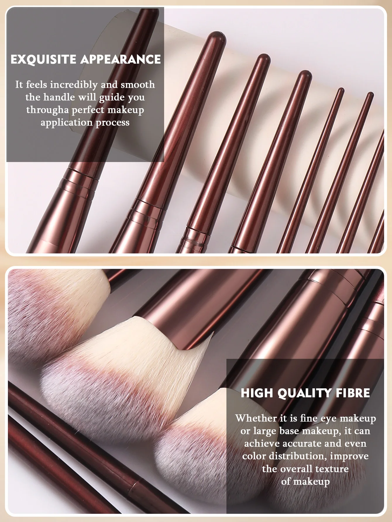 56PCS Makeup Tools: 36PCS Makeup Brush Set + 4PCS Makeup Tools + 8PCS Makeup Sponges + 8PCS Powder Puffs