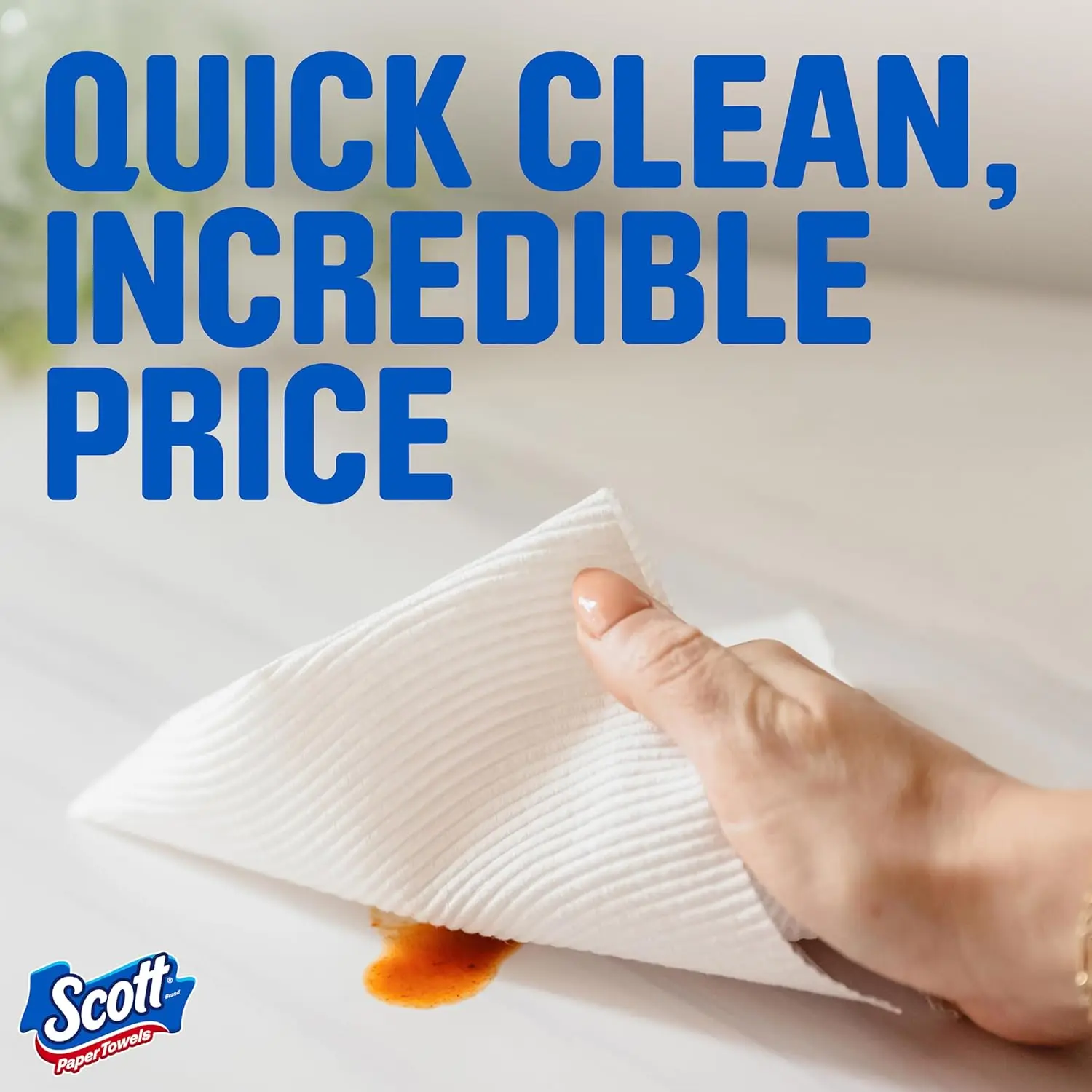 Choose-A-Sheet Paper Towels, 6 Double Rolls = 12 Regular Rolls (108 Sheets Per Roll), High Absorbency Household Essential