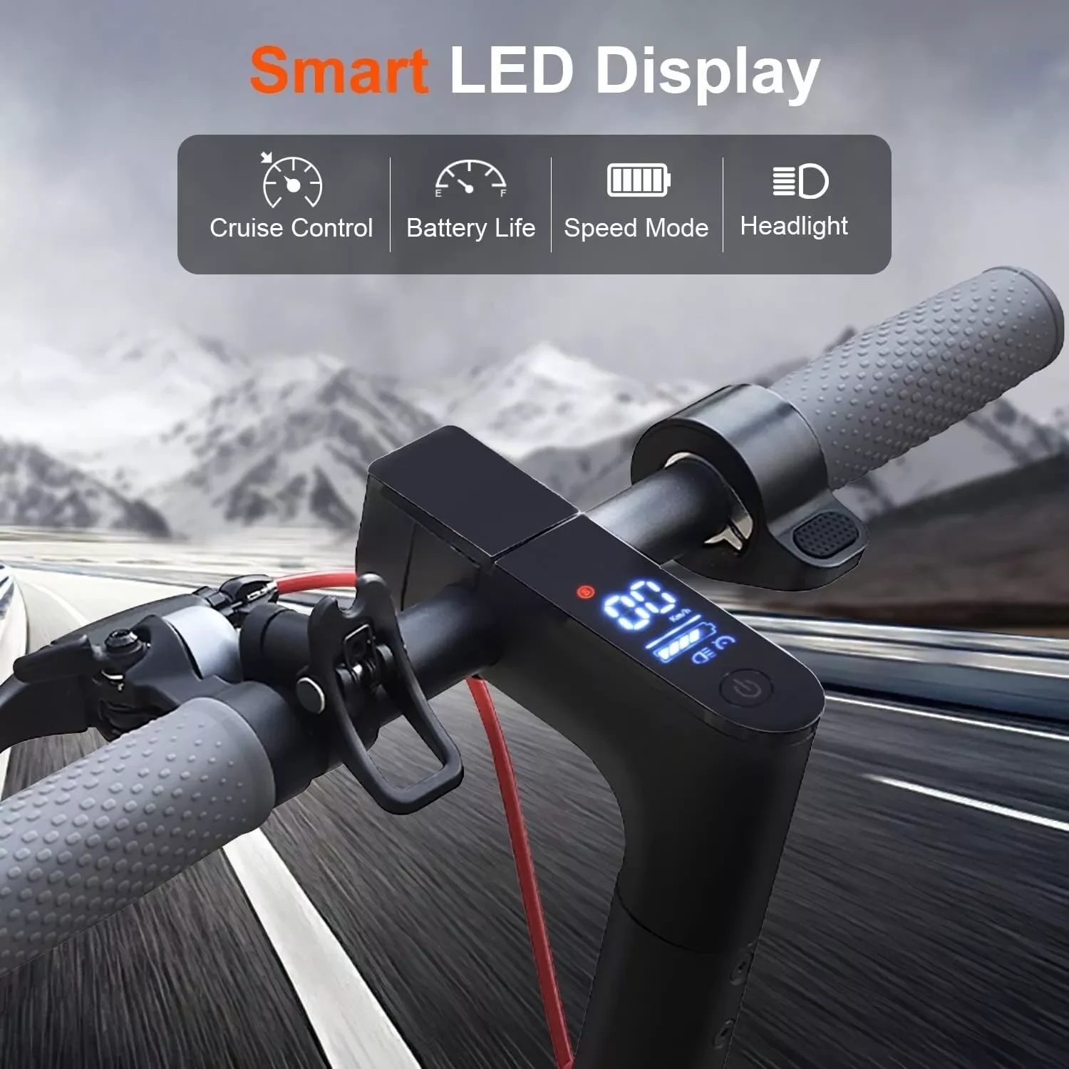 LADPED LP80 Electric Scooter 19mph Speed Shock-Absorbing Anti-Skid 8.5-Inch Folding Waterproof Scooter for Urban Commuting