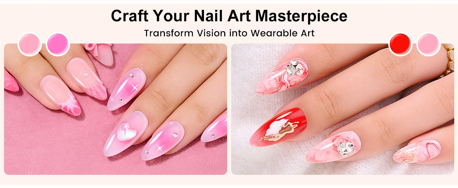 Makartt Blooming Gel Polish Clear UV LED Soak Off Nail Gel With Brush For Marble Watercolor Nail Art Painting DIY Manicure Gift