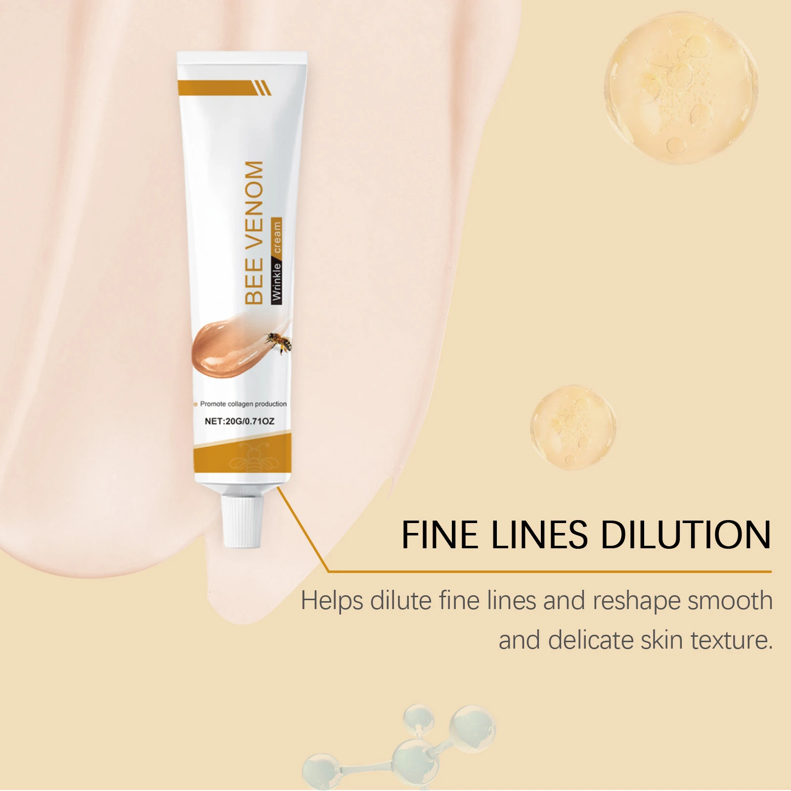 Advanced Bee Venom Face Cream - Nature's Botax for Instant Lifting & Firming,Anti-Aging Moisturizer with Manuka Honey & Collagen