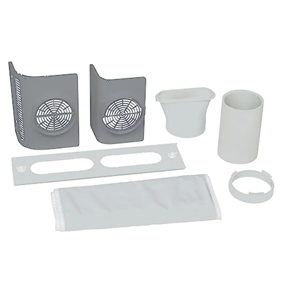 Dual Hose Kit for Portable Air Conditioner, Convert Single Hose Portable AC Unit to Dual Hose for Faster Cooling, Easy Install,
