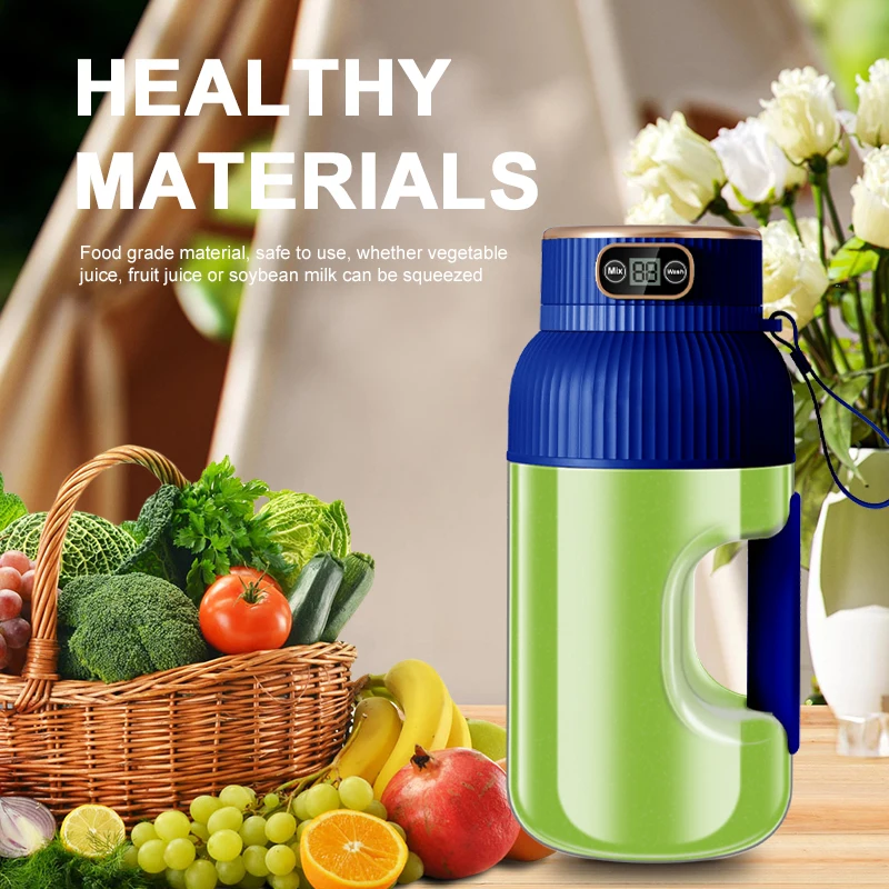 1000ML Portable Juicer Blender Fruit Juicer USB Charging Lemon Orange Fruit Juicing Cup Smoothie Blender Machine Kitchen Tools