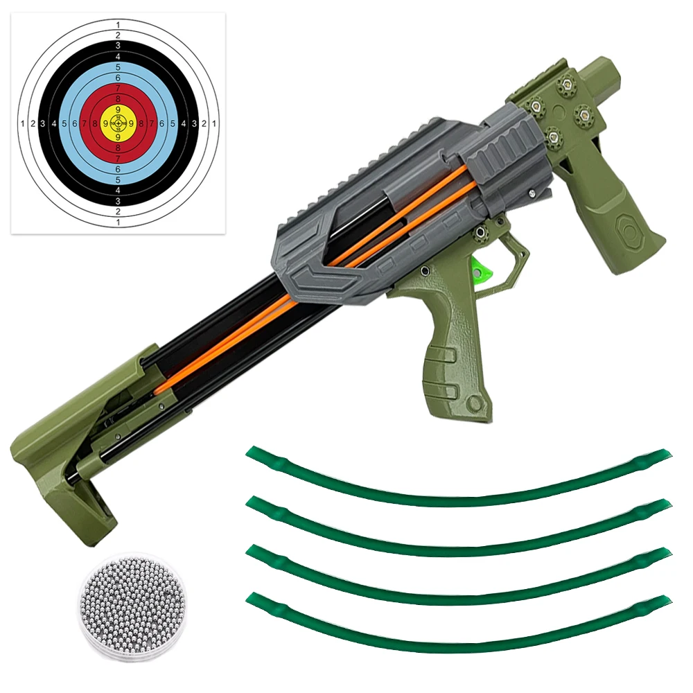 Multi Functional Arrow Launch Slingshot, Automatic-Fire Trigger Slingshot, Heavy Duty Continuous Launch Catapult