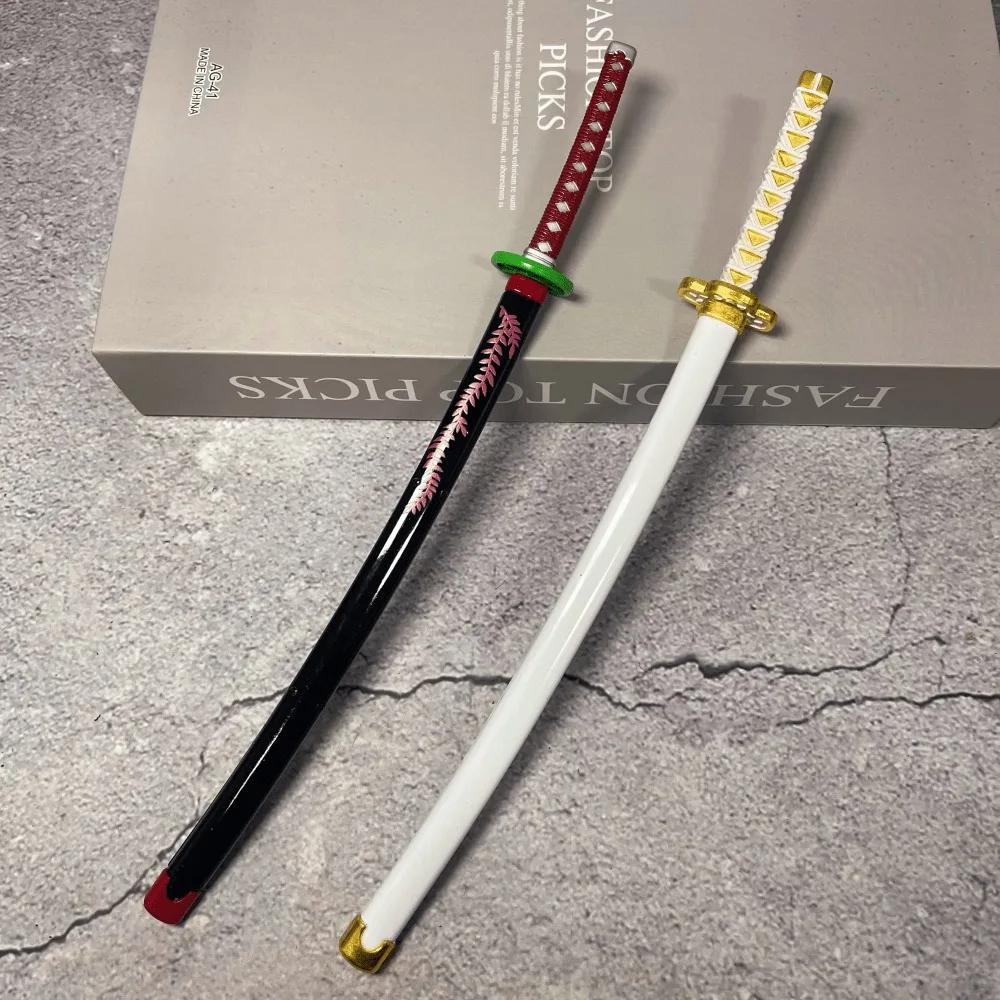 10inch Metal Katana Anime Safe Unsharpened Damascus Sword Ninja Knife Blade Real Japanese Katana Original Samurai Sabre Toy Gift