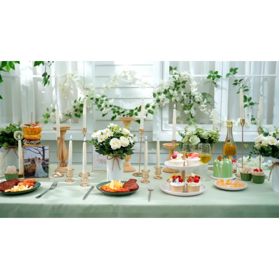 Pcs Flameless Taper Candles LED Taper Candles Flickering Bulk Ivory LED Candlestick for Easter Wedding Church Halloween Christm