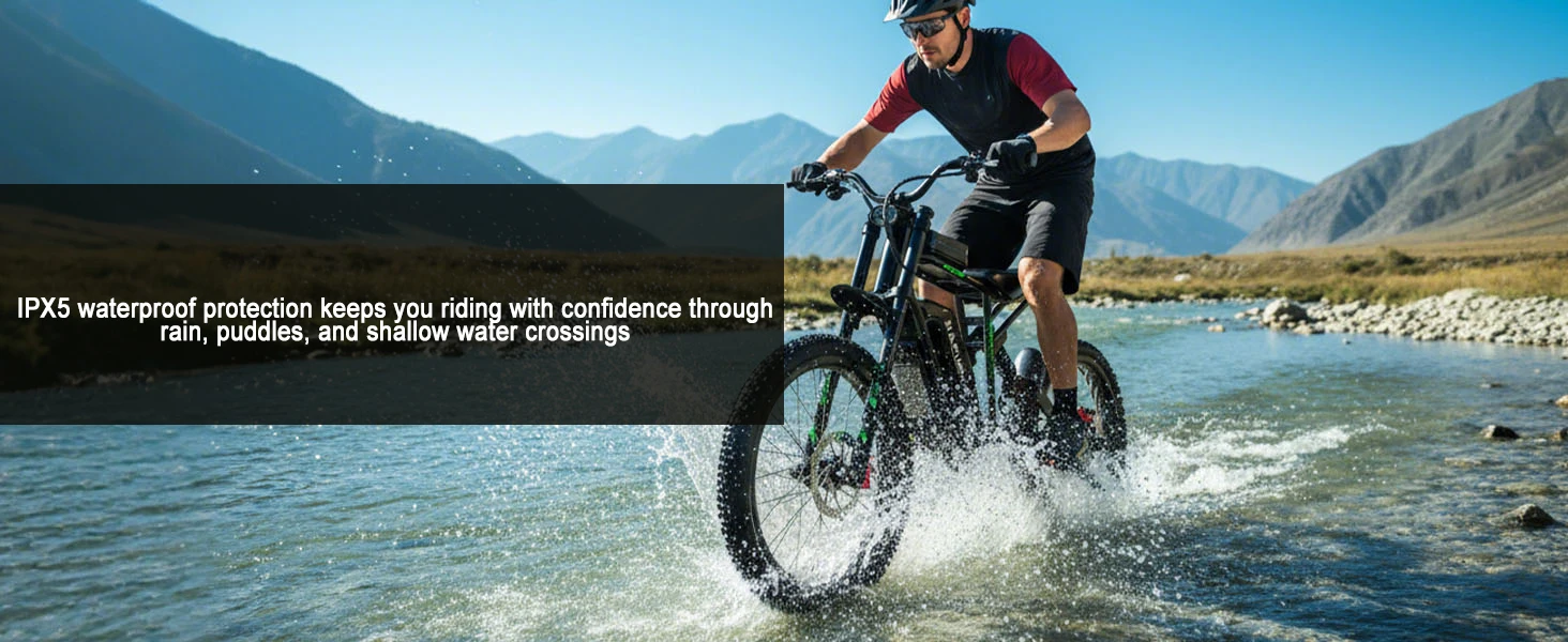 R3 50MPH Electric Dirt Bike 60V25Ah 1500Wh Battery 6000W Electric Bike Max 50Miles Ebike 19" Motorcycle Dual Hydraulic Brake