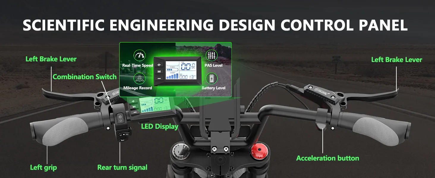 R3 50MPH Electric Dirt Bike 60V25Ah 1500Wh Battery 6000W Electric Bike Max 50Miles Ebike 19" Motorcycle Dual Hydraulic Brake