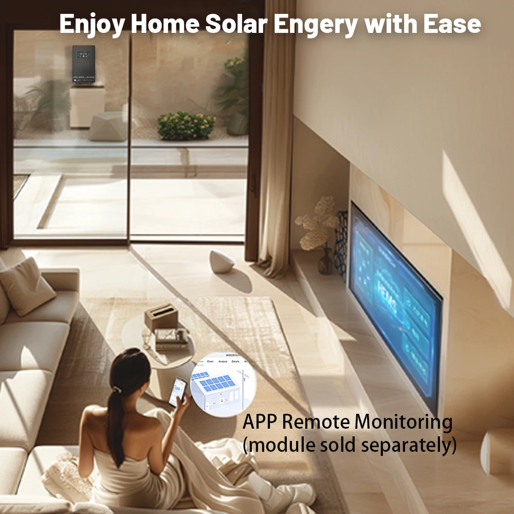 SUMRY Hybrid Solar Inverter 4000w 24V 140A Over-load Protection Pure Sine Wave Solar Inverter 5600W MPPT Solar Charger