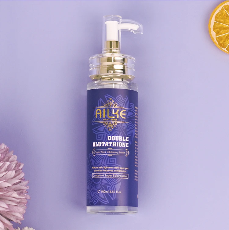 AILKE Double Glutathione Whitening Essence, Moisturizing, Removes Dark Spots, Even Skin Tone Serum For All Skin Types, 100ml