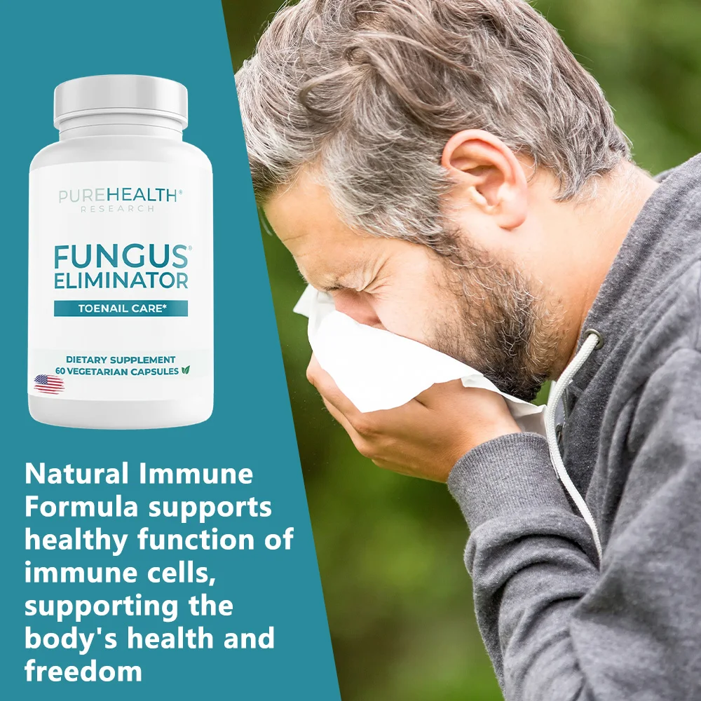 Fungus Eliminator, Toe Nail Fungus Supplement with Wormwood & Caprylic Acid
