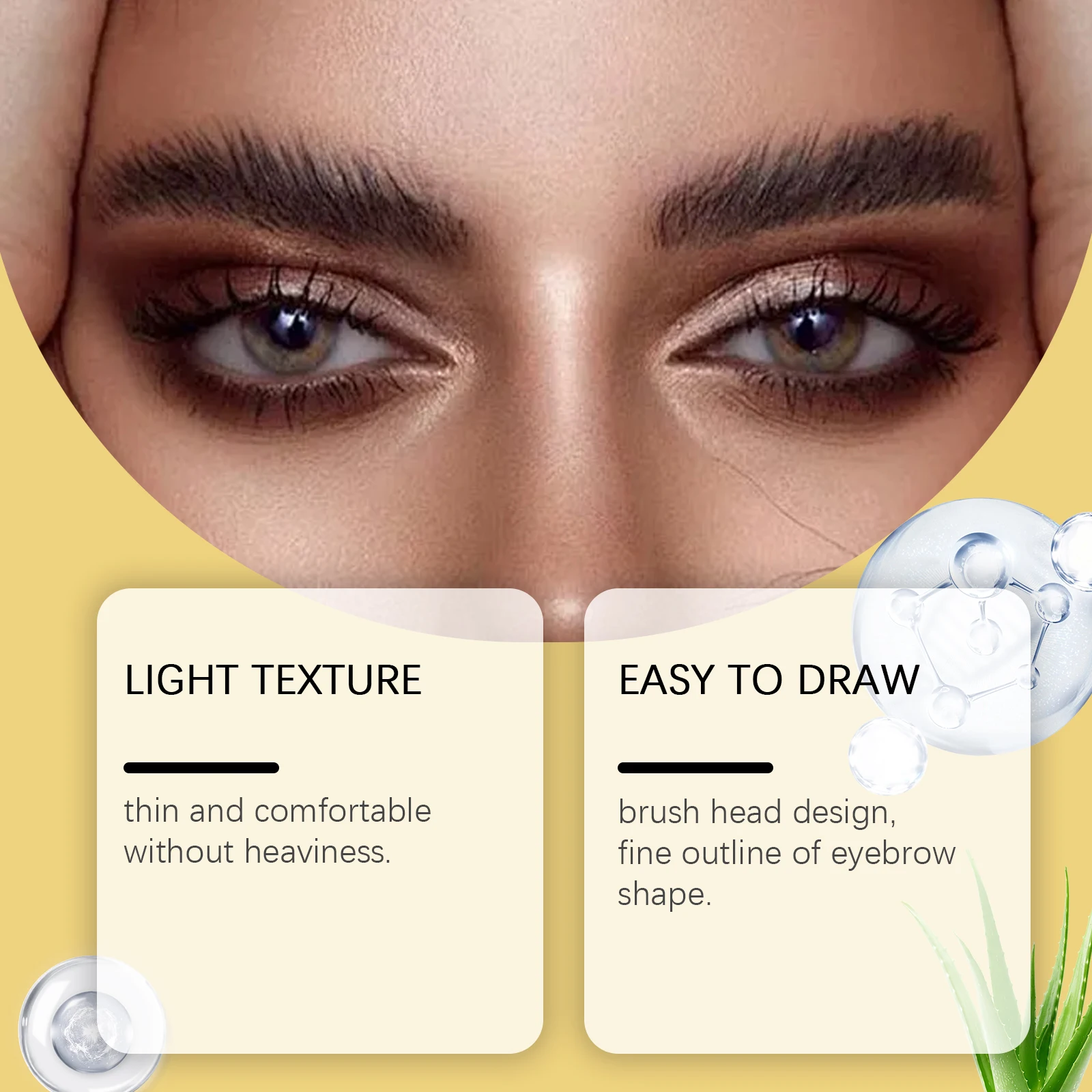 10G Natural Brow Dye Cream Long Lasting Color Smudge Proof Water Resistant Defines Clear Brow Shape Smoothing Eyebrow Makeup