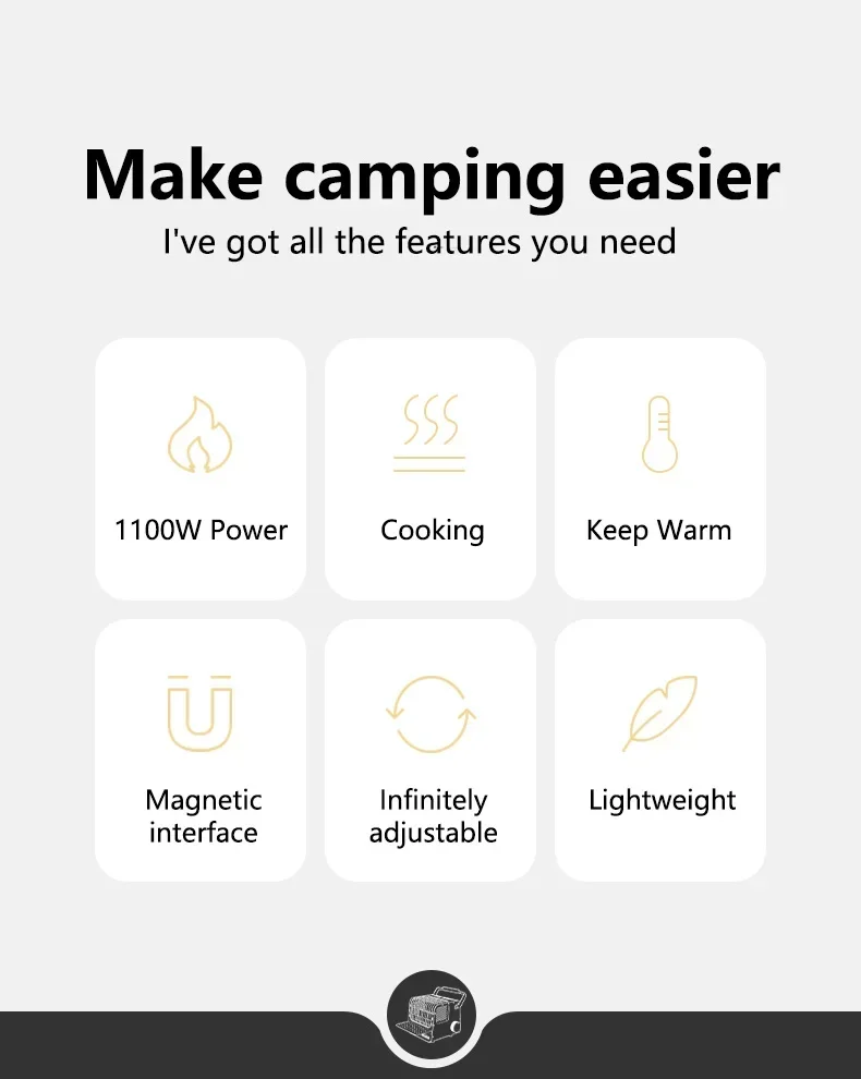 Naturehike Camp Heater Portable Space Heater for Indoor & Outdoor Use Camping Mini Cassette Heating Stove